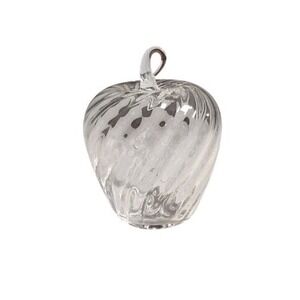 STEUBEN David Dowler for Steuben Holiday Apple Christmas Ornament ONLY 1998